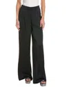 Ramy Brook Joss Satin Wide-leg Trousers In Black