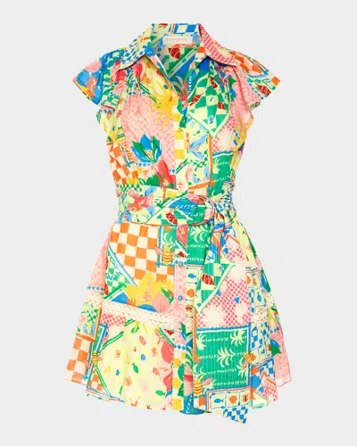 RAMY BROOK MARCELINE GARDEN MINI SHIRTDRESS