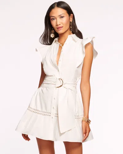 RAMY BROOK MARCELINE POPLIN SHIRT MINI DRESS