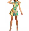 Ramy Brook Marceline Belted Cotton Poplin Mini Shirtdress In Multi