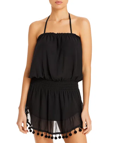 Ramy Brook Marcie Mini Dress Swim Cover-up In Black