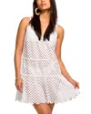 Ramy Brook Marg Eyelet Coverup Mini Dress In White