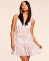 Ramy Brook Marg Eyelet Coverup Mini Dress In White