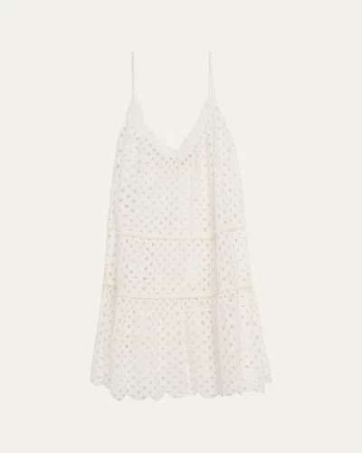 Ramy Brook Marg Eyelet Sun Dress Coverup In White