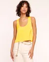 Ramy Brook Margaret Racer Back Tank Top In Bright Lemon