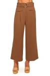Ramy Brook Marguerite Belted Crop Wide Leg Pants