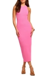 Ramy Brook Marienne Stitch Sleeveless Maxi Sweater Dress In Pink