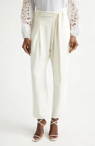 Ramy Brook Marigold Pleat Front Pants In Winter White