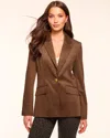 Ramy Brook Marilyn Faux Suede Blazer In Brown