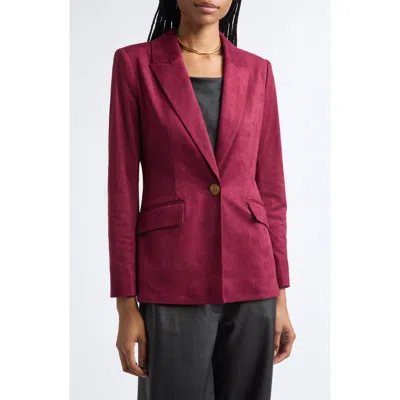 Ramy Brook Marilyn Faux Suede Blazer In Pink