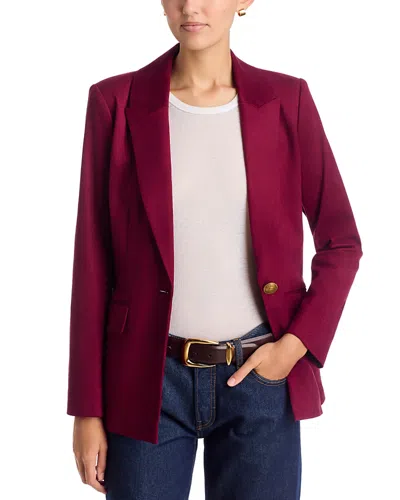 Ramy Brook Marilyn One Button Blazer In Red