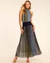 Ramy Brook Marina Ombre Knit Halter Maxi Dress
