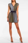 Ramy Brook Marisol Ombre Knit Mini Dress In Black
