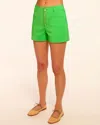 Ramy Brook Marjory Stretch Cotton Mini Short In Tropic Green
