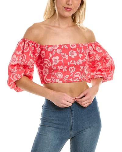 Ramy Brook Marley Linen Top In Multi