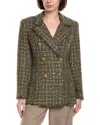 Ramy Brook Marsha Blazer In Sage Tweed In Green