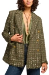 Ramy Brook Marsha Blazer In Sage Tweed