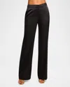 Ramy Brook Marvia Stretch Silk Pant In Black
