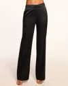 Ramy Brook Marvia Stretch Silk Pant In Black