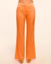 Ramy Brook Marvia Stretch Silk Pant In Mango