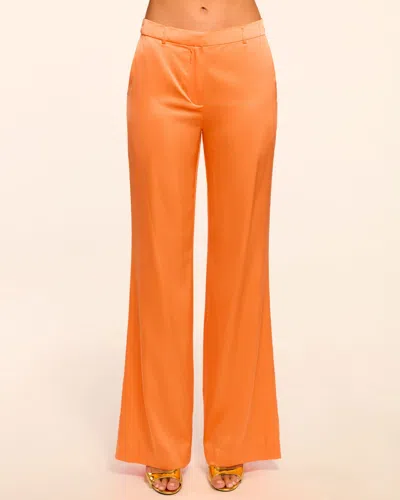 Ramy Brook Marvia Stretch Silk Pant In Mango