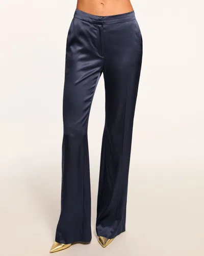 Ramy Brook Marvia Stretch Silk Pant In Navy