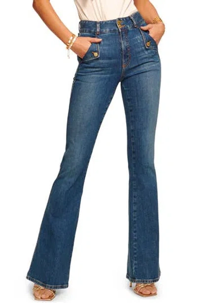 Ramy Brook Mase High Waist Bootcut Sailor Jeans In Medium Wash