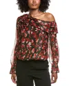 Ramy Brook Maylien Silk-blend Top In Multi