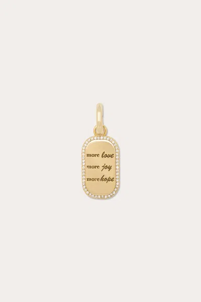 Ramy Brook Meaningful Words Charm In Gold