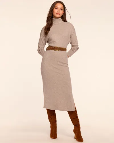 Ramy Brook Meeghan Ribbed Knit Midi Dress In Animal Print