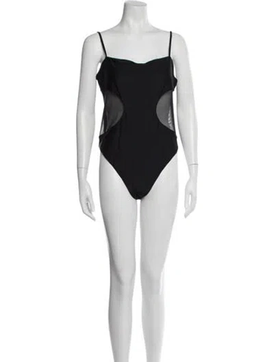 Pre-owned Ramy Brook Mesh Accents One-piece W/ Tags In Multi