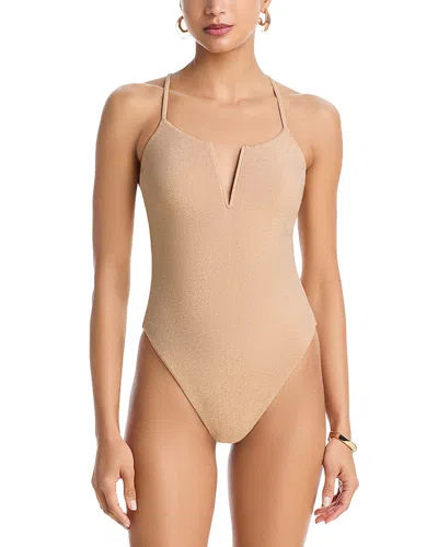 Ramy Brook Metallic Bexley One Piece Swimsuit In Multi