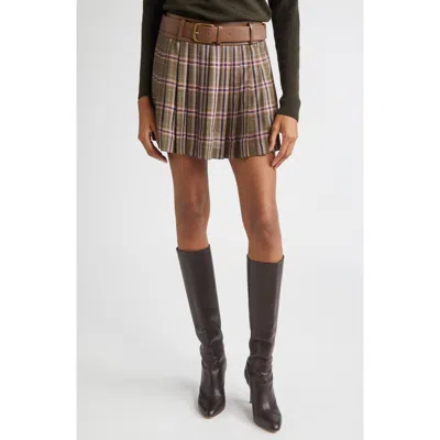 RAMY BROOK RAMY BROOK METALLIC PLAID MINISKIRT