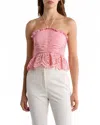 Ramy Brook Michelle Eyelet Halter Top In Pink Tulip In Pink