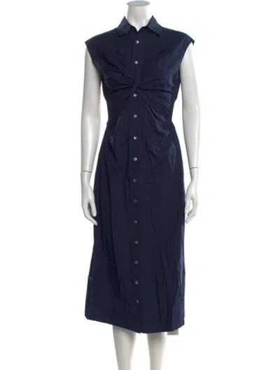 Pre-owned Ramy Brook Midi Length Dress In Blue