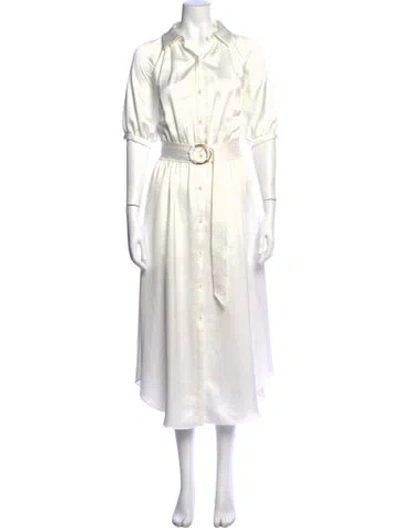 Pre-owned Ramy Brook Midi Length Dress In White
