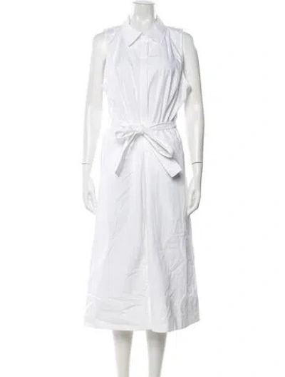 Pre-owned Ramy Brook Midi Length Dress In White