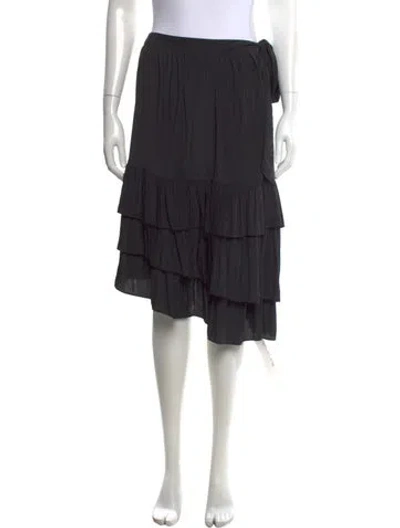 Pre-owned Ramy Brook Midi Length Skirt In Black