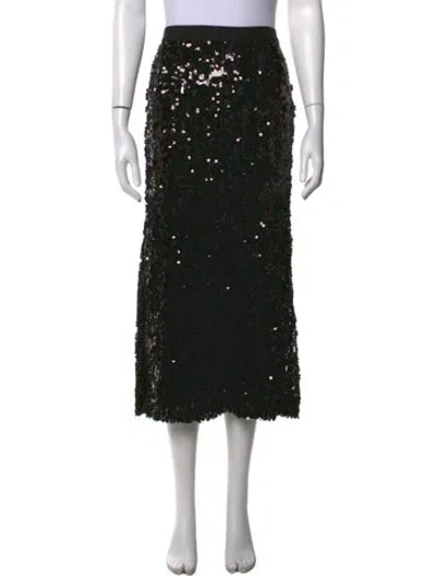 Pre-owned Ramy Brook Midi Length Skirt In Black