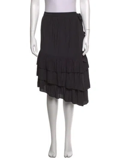 Pre-owned Ramy Brook Midi Length Skirt In Black