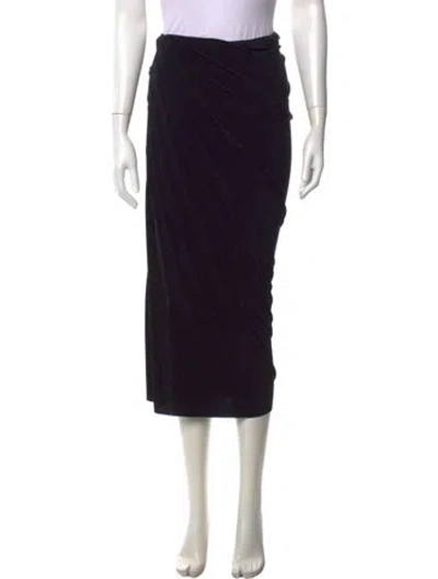 Pre-owned Ramy Brook Midi Length Skirt In Black