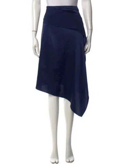 Pre-owned Ramy Brook Midi Length Skirt In Blue