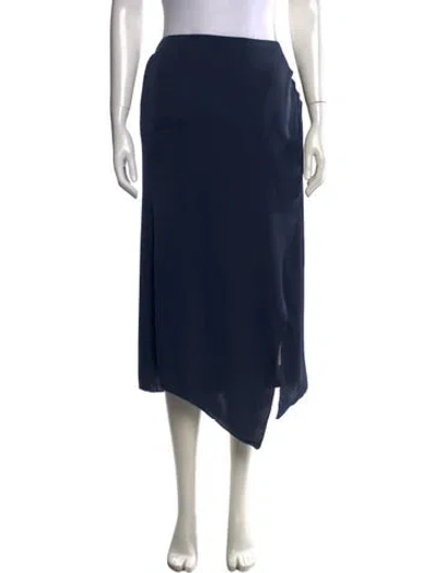 Pre-owned Ramy Brook Midi Length Skirt In Blue
