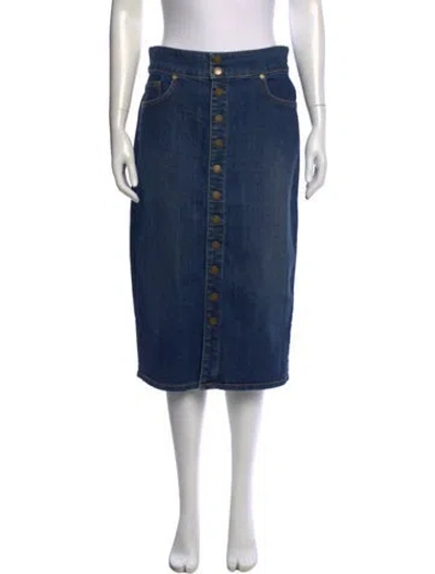 Pre-owned Ramy Brook Midi Length Skirt In Blue