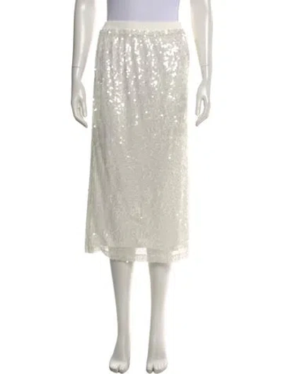 Pre-owned Ramy Brook Midi Length Skirt In Neutral