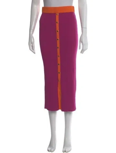 Pre-owned Ramy Brook Midi Length Skirt In Purple