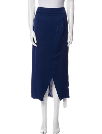 Pre-owned Ramy Brook Midi Length Skirt W/ Tags In Blue