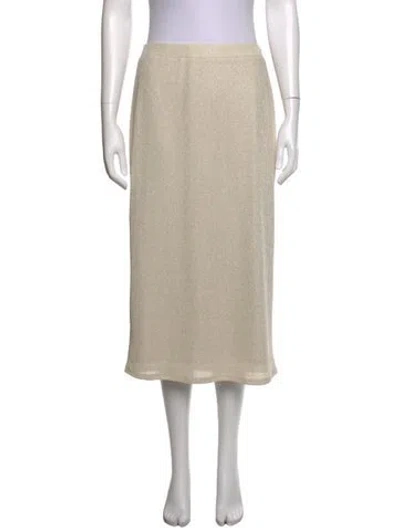 Pre-owned Ramy Brook Midi Length Skirt W/ Tags In Neutrals