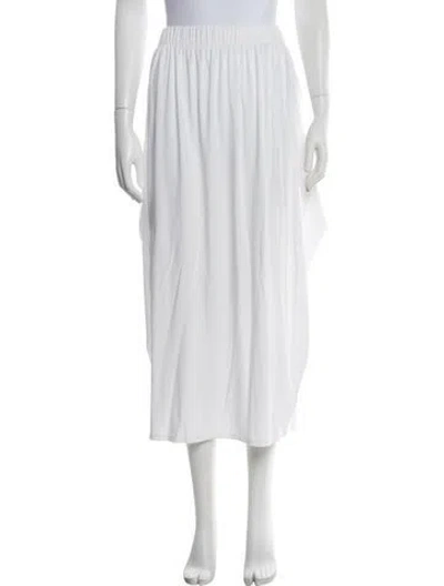 Pre-owned Ramy Brook Midi Length Skirt In White