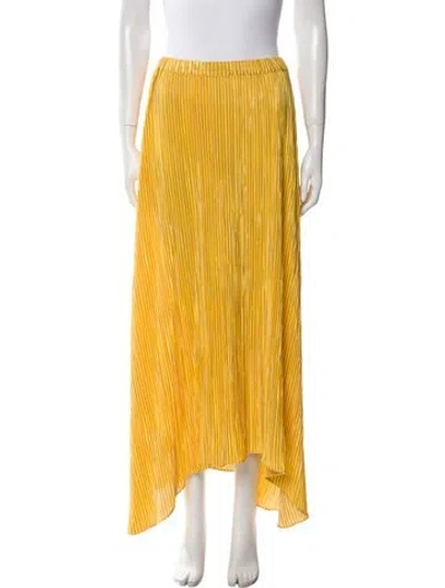 Pre-owned Ramy Brook Midi Length Skirt In Yellow